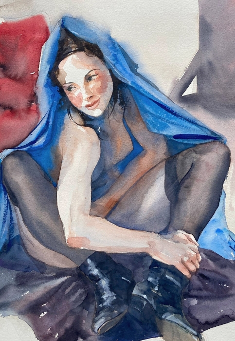 Garota de unha azul 4